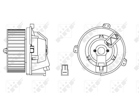 Heater fan 34168 NRF
