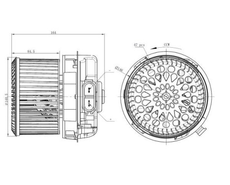 Heater fan 34273 NRF, Image 6