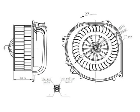 Heater fan 34282 NRF, Image 5