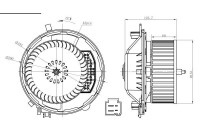 Heater fan 34283 NRF