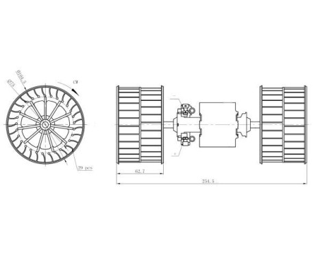 Heater fan 34284 NRF, Image 5