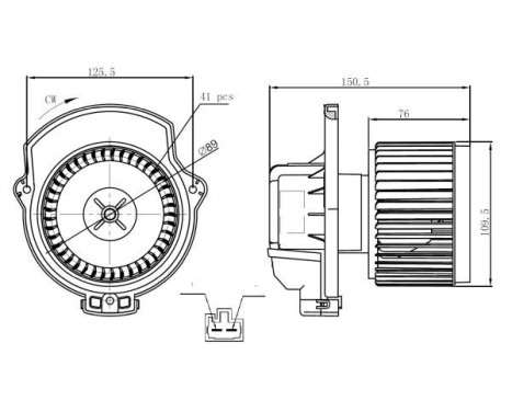 Heater fan 34297 NRF, Image 5