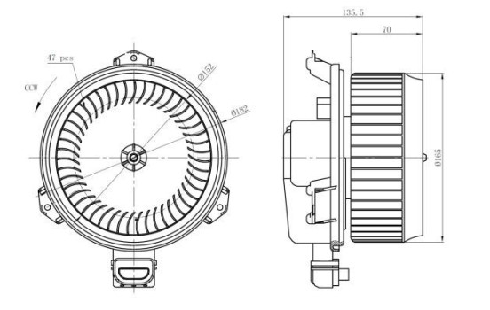 Heater fan 34298 NRF, Image 2