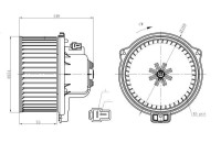 Heater fan 34301 NRF