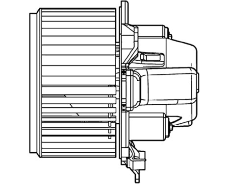 Heater fan AB 108 000P Mahle