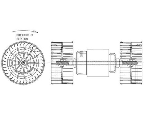 Heater fan AB 152 000P Mahle, Image 3