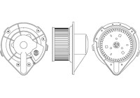 Heater fan AB 172 000S Mahle