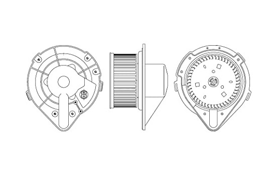 Heater fan AB 172 000S Mahle