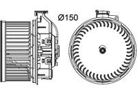 Heater fan AB 259 000P Mahle