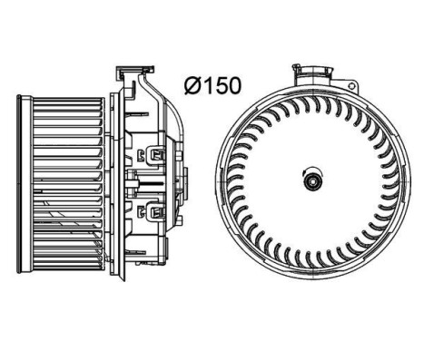 Heater fan AB 259 000P Mahle, Image 2