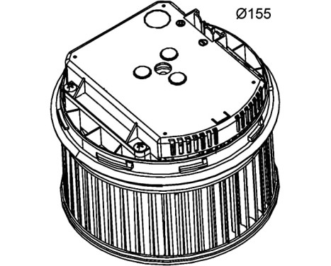 Heater fan AB 262 000P Mahle