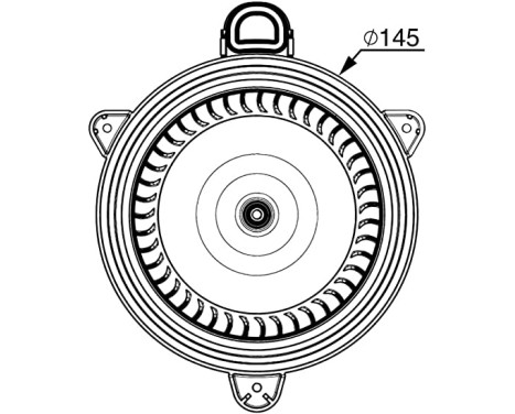 Heater fan AB 268 000P Mahle