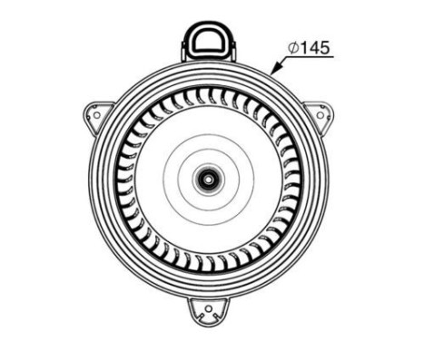 Heater fan AB 268 000P Mahle, Image 3