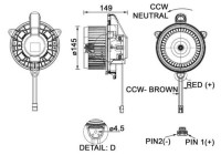 Heater fan AB 277 000P Mahle