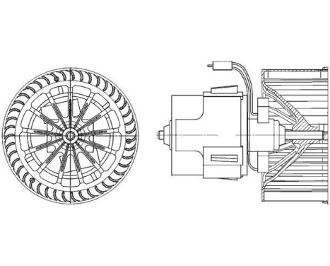 Heater fan AB 30 000P Mahle, Image 2