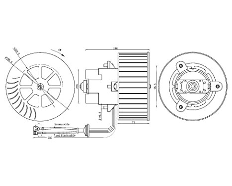 Heater fan AB 6 000S Mahle