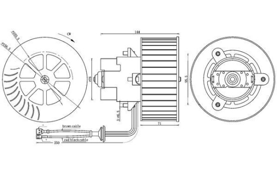 Heater fan AB 6 000S Mahle, Image 3