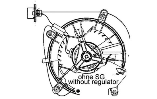 Heater fan AB 65 000P Mahle, Image 2