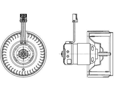 Heater fan AB 71 000P Mahle, Image 3