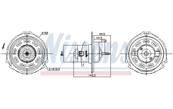 Interior Blower 87058 Nissens, Image 5