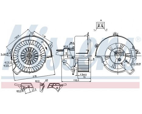 Interior Blower 87083 Nissens, Image 5