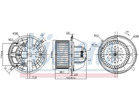 Interior Blower 87118 Nissens, Image 6