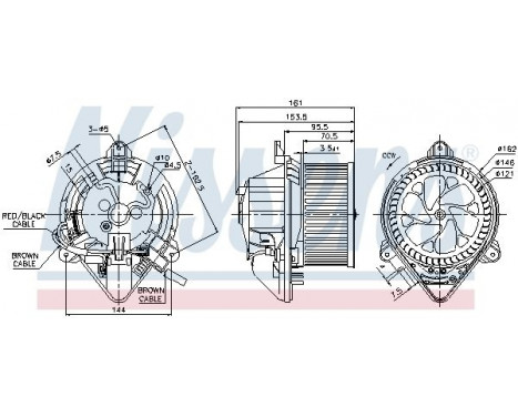 Interior Blower 87130 Nissens, Image 6