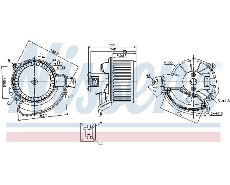 Interior Blower 87136 Nissens, Image 6