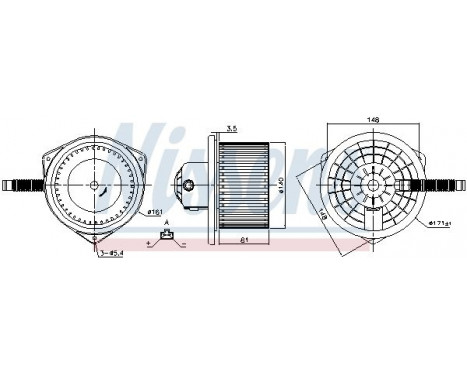 Interior Blower 87142 Nissens, Image 5