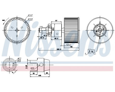Interior Blower 87149 Nissens, Image 6