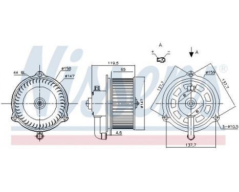 Interior Blower 87159 Nissens, Image 6