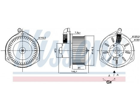 Interior Blower 87163 Nissens, Image 6