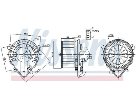 Interior Blower 87179 Nissens, Image 6