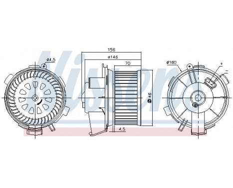 Interior Blower 87181 Nissens, Image 6