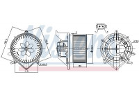 Interior Blower 87233 Nissens