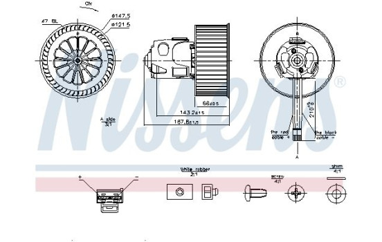 Interior Blower 87240 Nissens, Image 6