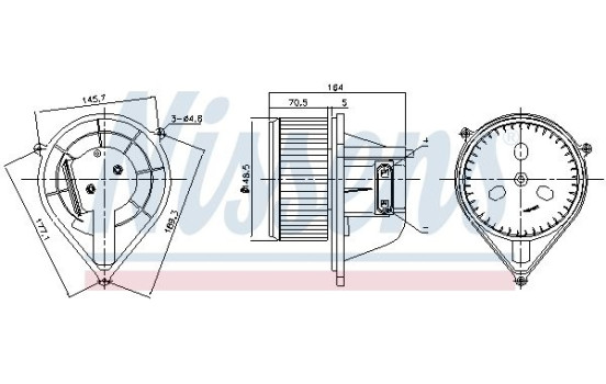 Interior Blower 87241 Nissens, Image 6