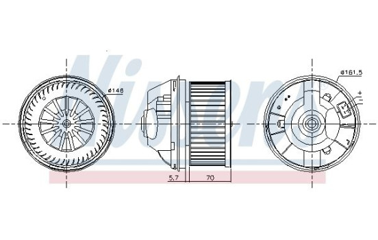 Interior Blower 87245 Nissens, Image 7