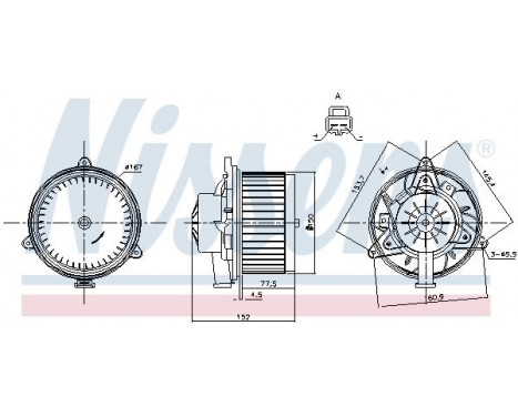 Interior Blower 87248 Nissens, Image 6