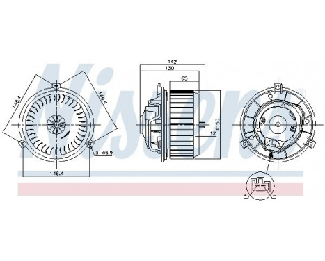 Interior Blower 87249 Nissens, Image 5