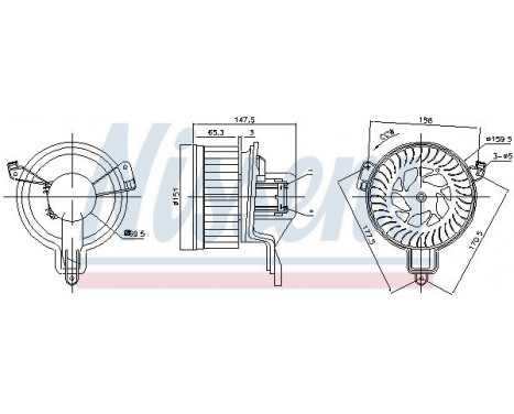 Interior Blower 87259 Nissens, Image 6