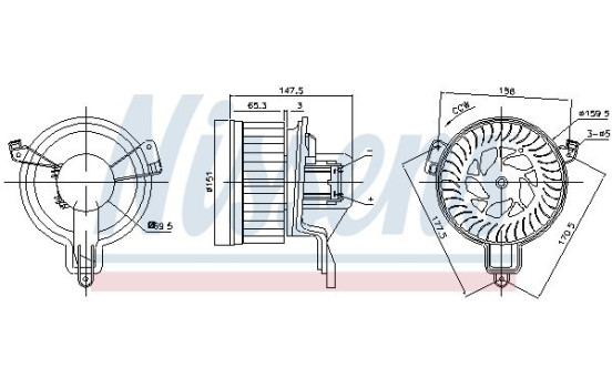 Interior Blower 87259 Nissens, Image 6
