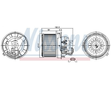 Interior Blower 87261 Nissens, Image 6