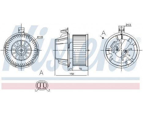 Interior Blower 87269 Nissens, Image 6