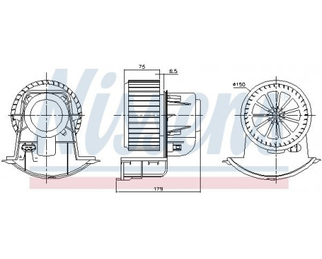 Interior Blower 87272 Nissens, Image 6