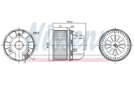 Interior Blower 87313 Nissens, Image 6