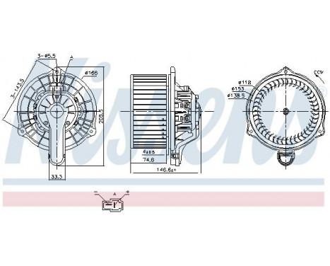 Interior Blower 87335 Nissens, Image 6