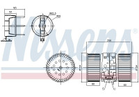 Interior Blower 87356 Nissens