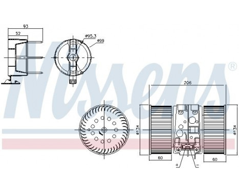 Interior Blower 87356 Nissens