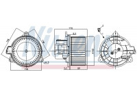 Interior Blower 87392 Nissens